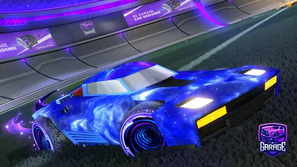 A Rocket League car design from Cosplash