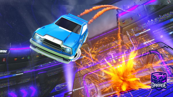 A Rocket League car design from firemateo