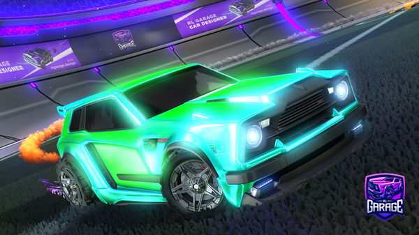 A Rocket League car design from Frogy1308