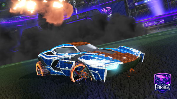 A Rocket League car design from mouthdropinplayz