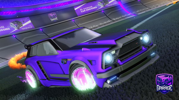 A Rocket League car design from PurpleJ33p