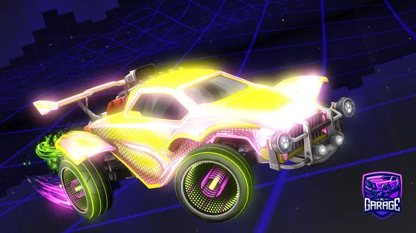 A Rocket League car design from GodFalconNMG