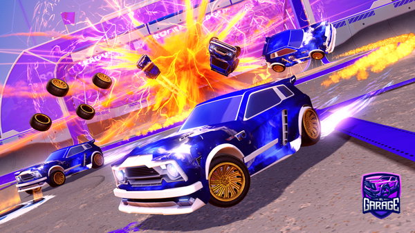 A Rocket League car design from Rayderv2