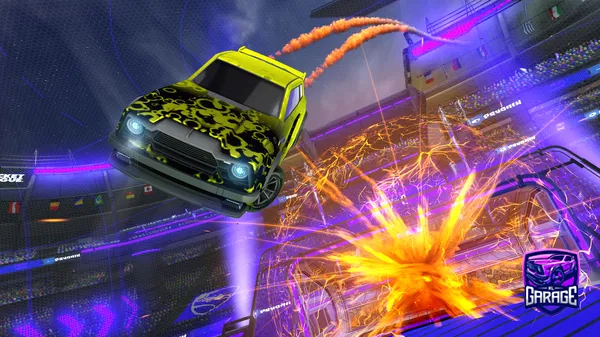 A Rocket League car design from Hug904hd