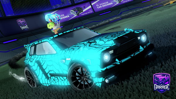 A Rocket League car design from Supergroover07