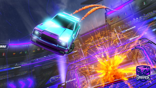 A Rocket League car design from SilentButDaddly