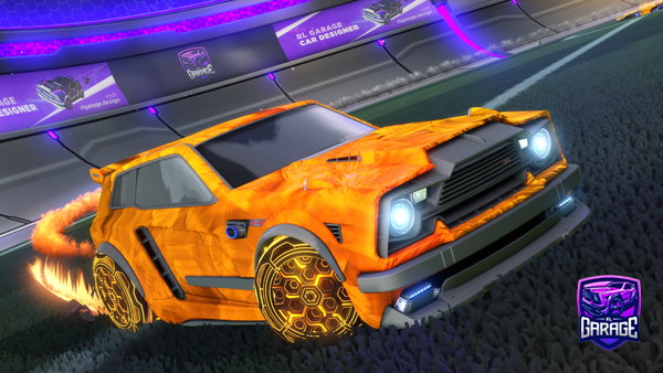 A Rocket League car design from ZuukaBlue