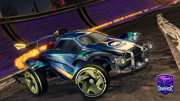 A Rocket League car design from SUK1AR1