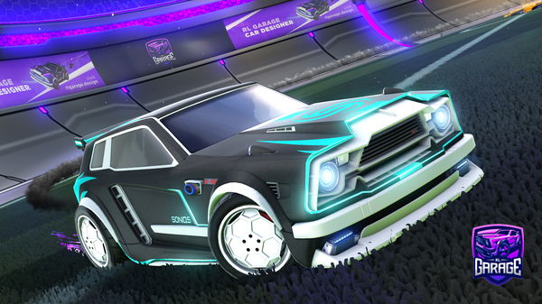 A Rocket League car design from mibble
