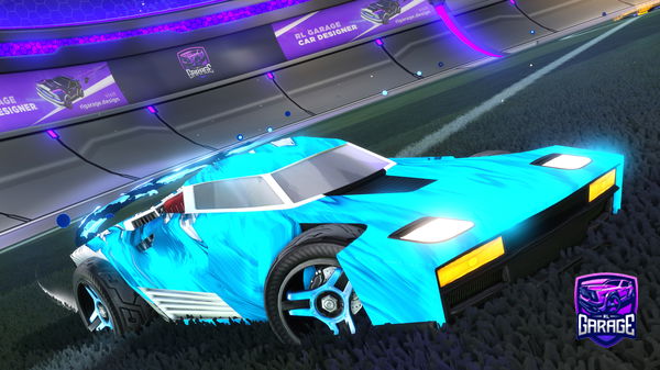 A Rocket League car design from leafier