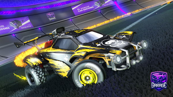 A Rocket League car design from Chikennug3ts