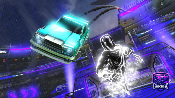 A Rocket League car design from Twitch-lethulAU