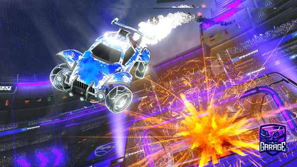 A Rocket League car design from Japebbli