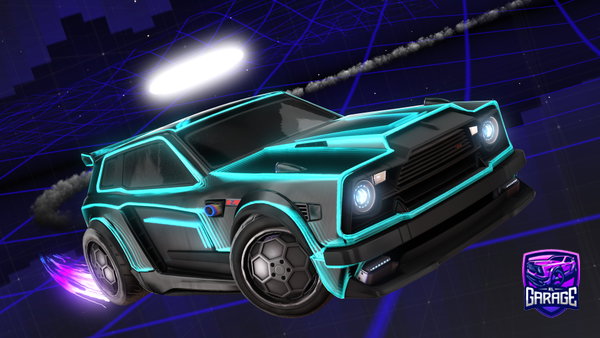 A Rocket League car design from Ly11_Edges