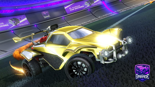 A Rocket League car design from hik587