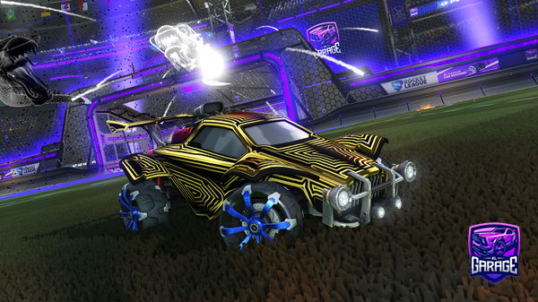 A Rocket League car design from -Mouni-
