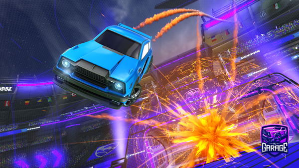 A Rocket League car design from SchoolPizzaParty