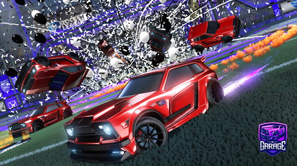 A Rocket League car design from Nyblack2012