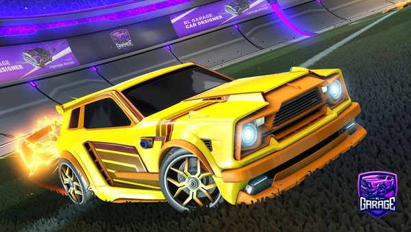 A Rocket League car design from Techjr06