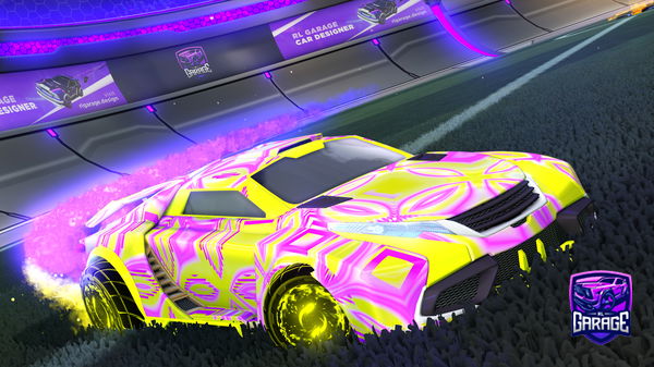 A Rocket League car design from Myusernameistigershark