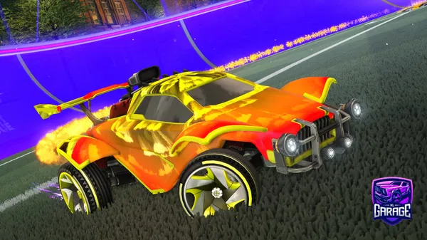 A Rocket League car design from SunkRL