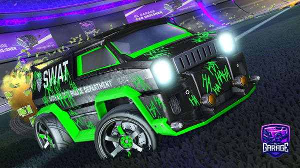 A Rocket League car design from BarrX2