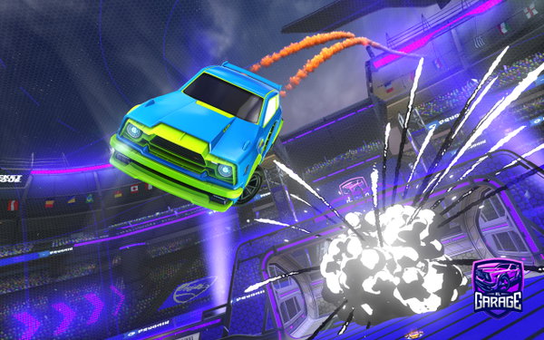 A Rocket League car design from Oussdragon