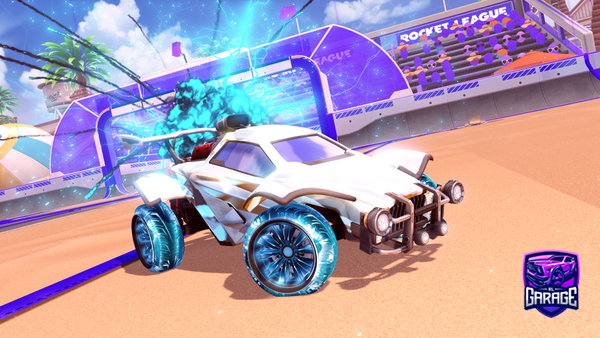 A Rocket League car design from water-bottle