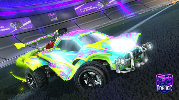 A Rocket League car design from Blackpanda7795