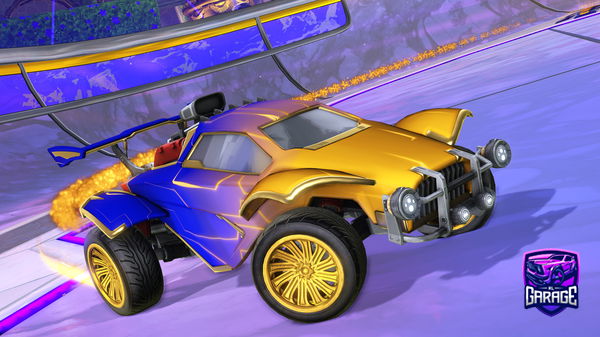 A Rocket League car design from achickencurry101