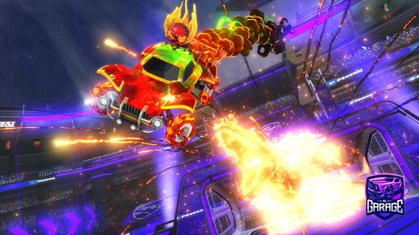 A Rocket League car design from Tiratre