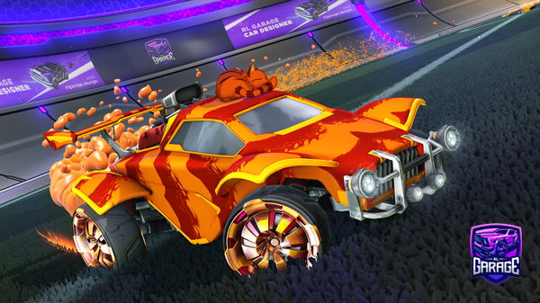 A Rocket League car design from HSA-MIXER