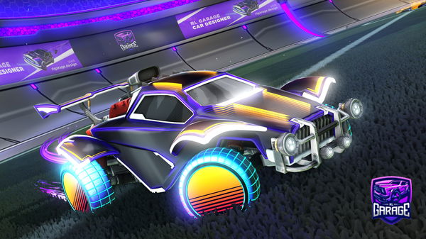 A Rocket League car design from dasher72