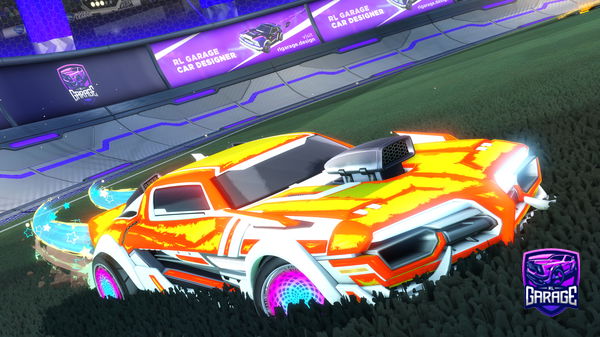 A Rocket League car design from WinVNo137