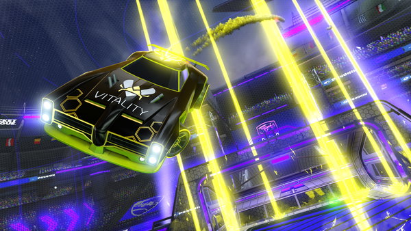 A Rocket League car design from GTR-on-gfuel