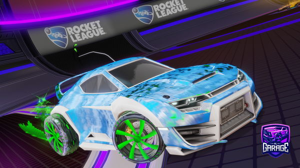 A Rocket League car design from WaterlemonYT
