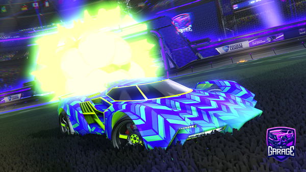 A Rocket League car design from Golden_Haze19