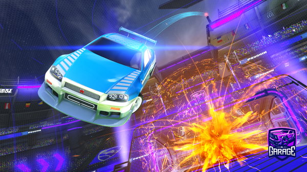 A Rocket League car design from Greenninja232323