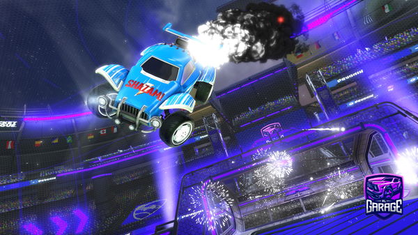 A Rocket League car design from ClippedByArtxc
