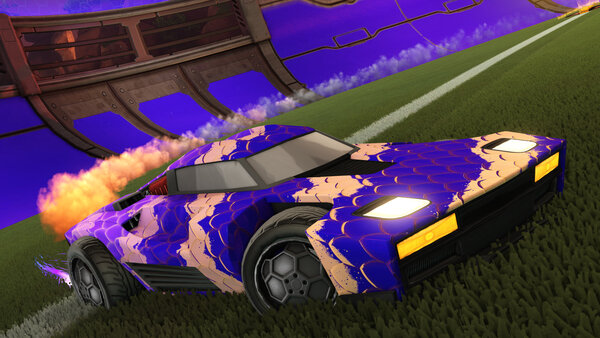 A Rocket League car design from Wafflekig