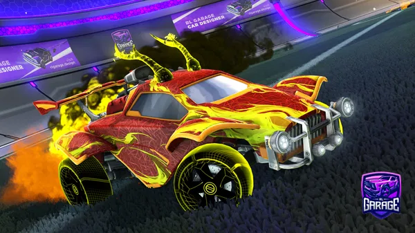 A Rocket League car design from Cosplash