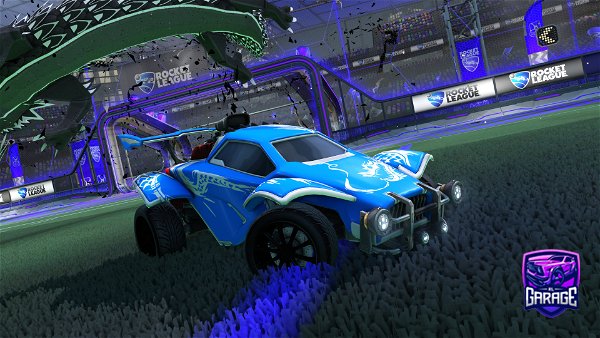 A Rocket League car design from Rayxix_on_epic