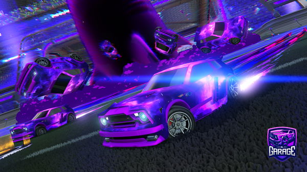 A Rocket League car design from Sparkletastix