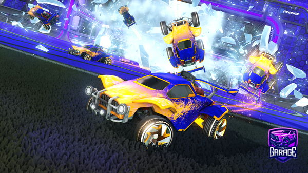 A Rocket League car design from mmcc