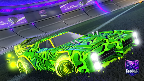 A Rocket League car design from HVLLXW