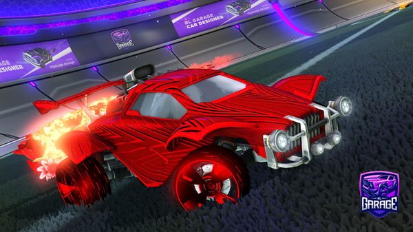 A Rocket League car design from Woofnado