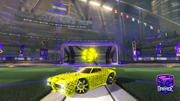 A Rocket League car design from raspberrv
