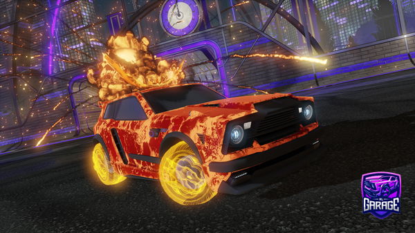 A Rocket League car design from Dodgethedolphin