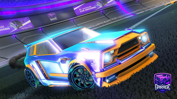 A Rocket League car design from PlateXX10