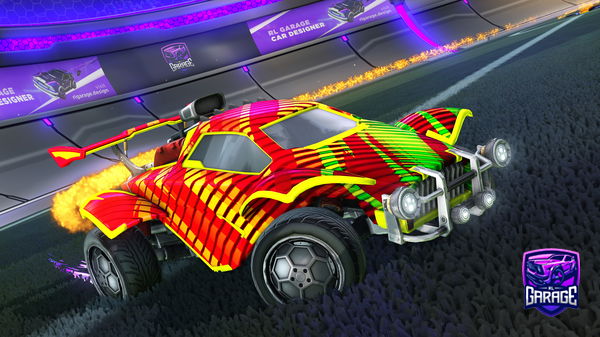 A Rocket League car design from Mz092